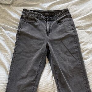 American Eagle Outfitters Straight-Leg Gray Jeans
